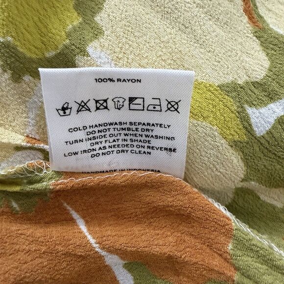 Faithfull the Brand Imane Midi Dress 2 Floral Smocked Puff Sleeve Boho NWOT - Picture 7 of 10